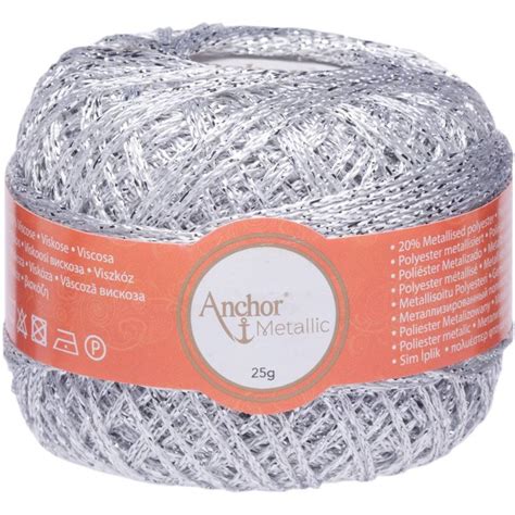 silver metallic yarn fabrics|anchor artiste metallic fingering yarn.